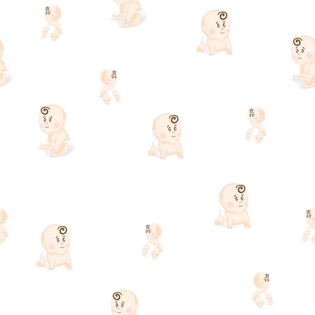baby graphic pattern wallpaper objectのイラスト素材