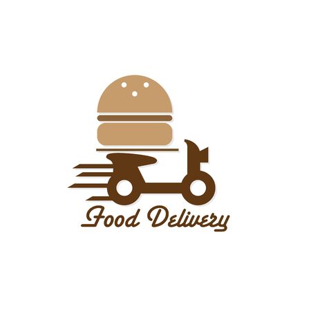 Food delivery icon vector graphic element signのイラスト素材