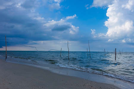 Nice atmosphere on the beach of Khao Kao Seng in Songkhla, Thailand, Asiaの写真素材