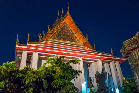 Wat Pho, Temple of the Reclining Buddha in Bangkok, Thailand, Asiaの写真素材