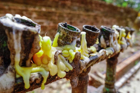 Wat Jadeeloung, Chiang Saen, Northern Thailand, Thailand, Asiaの写真素材