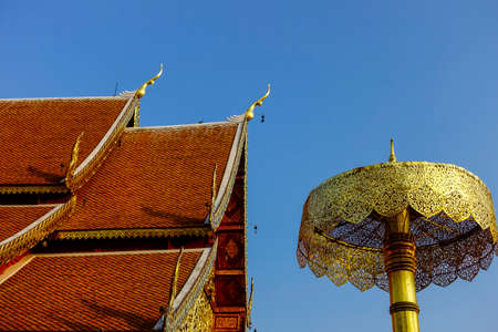 Wat Phra That Doi Suthep, Temple, Chiang Mai, Northern Thailand, Thailand, Asiaの写真素材