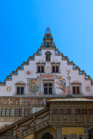 Old Town hall in Lindau, Bavaria, Germany, Europeのeditorial素材
