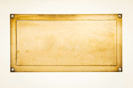 beautiful blank sign at an office building in rome/italy - nice background with space for textの写真素材