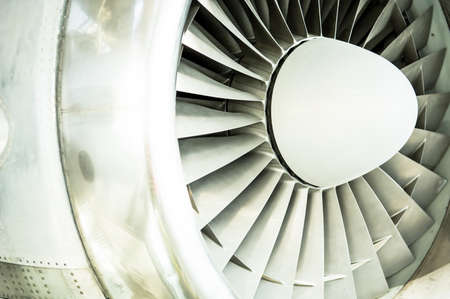 modern turbine at a plane