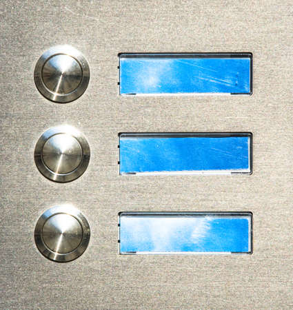 bell button - close up  - with space for text