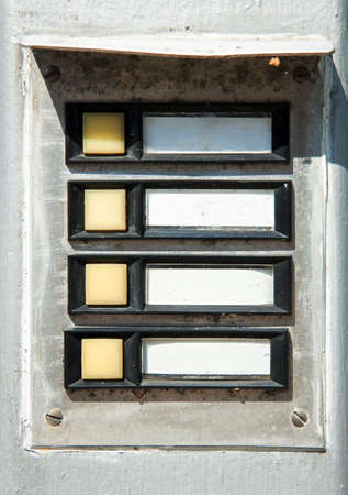 bell button - close up  - with space for text