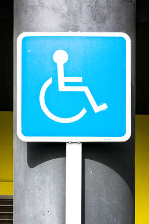 disabled parking sign - outdoors - photo