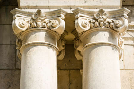 beautiful old columns - closeup