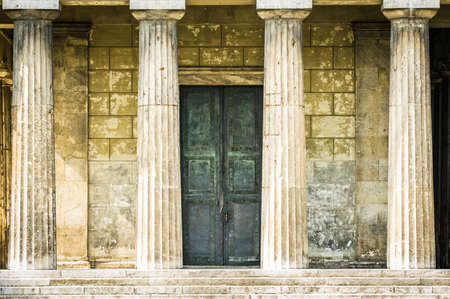 entrance of a historic palace