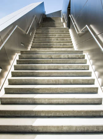 modern staircase - nice background - outdoorsの写真素材