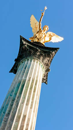 famous friedensengel in munich - germany - Bogenhausen - 1896の写真素材