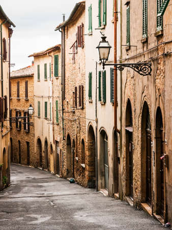 beautiful old facades at the tuscany - italyの写真素材