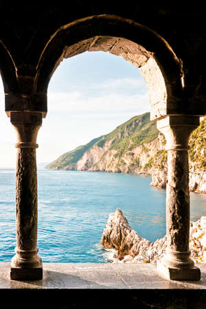 beautiful view at portovenere - italyの写真素材