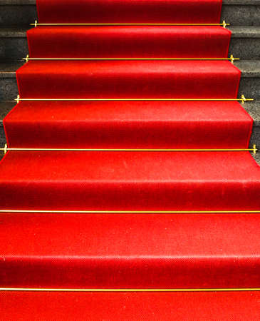 red carpet at a museum in munich - nice backgroundの写真素材