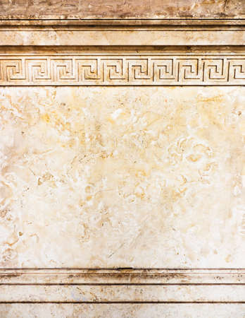 beautiful old wall with ornament - nice background with space for textの写真素材