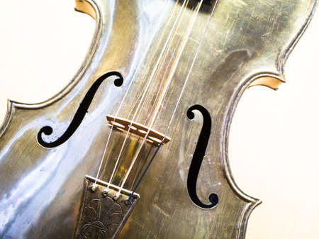 old violin - nice close-upの写真素材