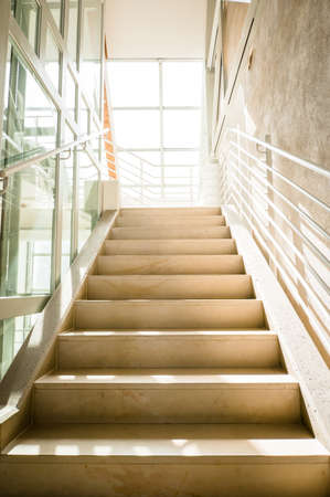 modern staircase at an office buildingの写真素材