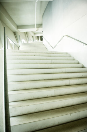 modern staircase at an office buildingのeditorial素材