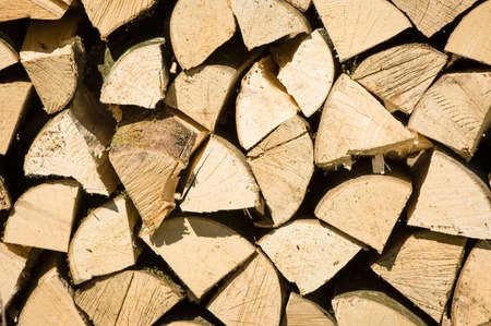 close-up of a firewood heap - nice background patternの写真素材