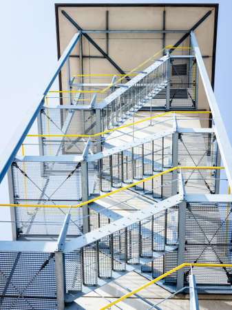 modern lookout tower - low angle view