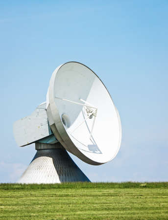 modern radio telescope - satelite dishの写真素材