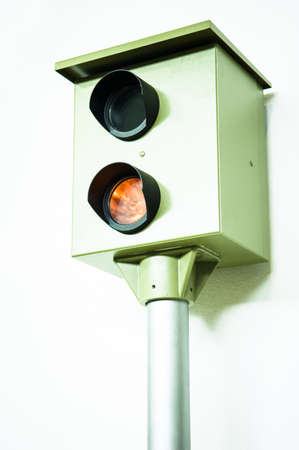 close-up of a speed camera
