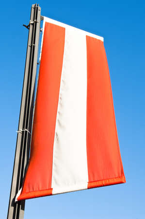 austrian flag at a mountain