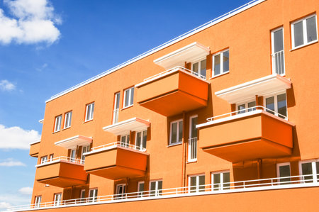 new modern plattenbau in viennaのeditorial素材