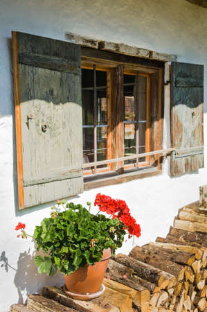 beautiful old window - close upの写真素材