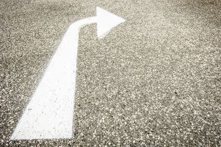 arrow sign at at a streetの写真素材