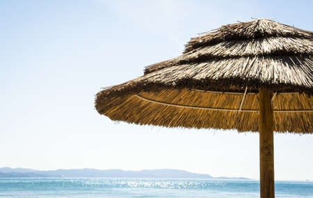 beach umbrella  の写真素材