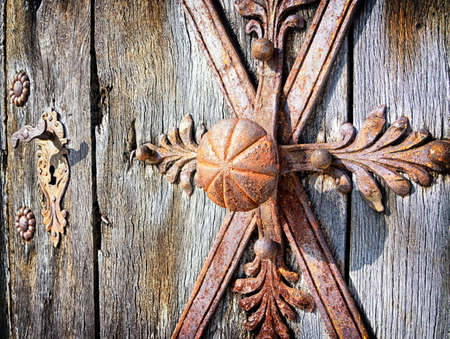 beautiful old doorknob - close upの写真素材