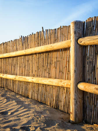 fence at a beach - photoの写真素材