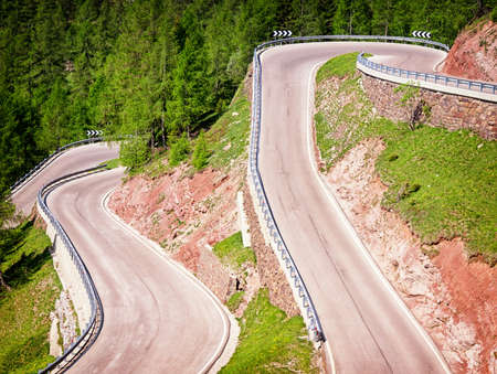 country road at the alps
