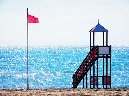 lookout tower at a beach