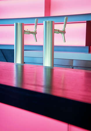 bar counter at a modern bar