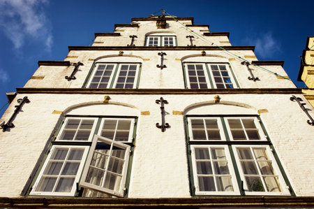 typical historic building in friesland