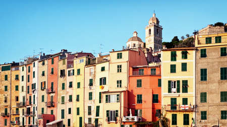 beautiful old town at portovenere/italyの写真素材