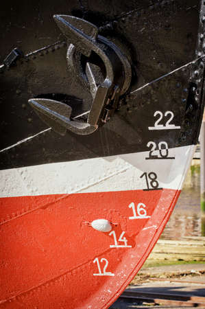 anchor at an old fishing ship
