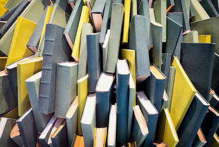 heap of blank books - chaosの写真素材
