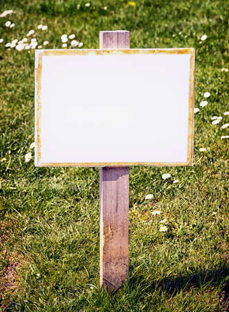 blank sign with space for textの写真素材