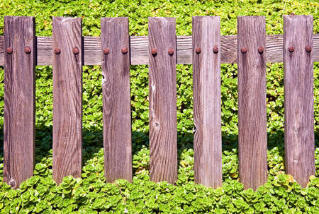 beautiful old wooden fence - nice backgroundの写真素材