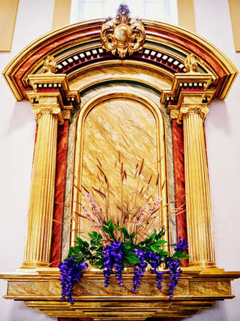 beautiful decoration at a church in italy