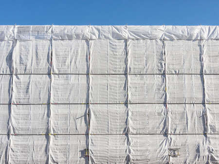 modern scaffolding at a construction siteの写真素材