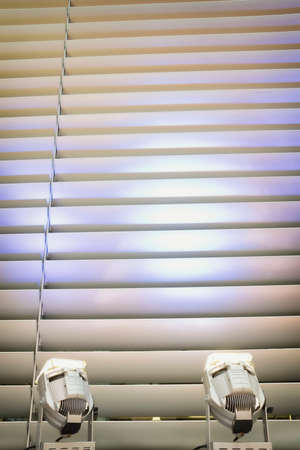 spotlight at a jalousie - nice backgroundの写真素材