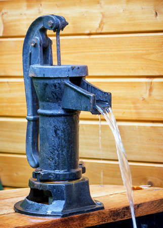 old well at a farmの写真素材