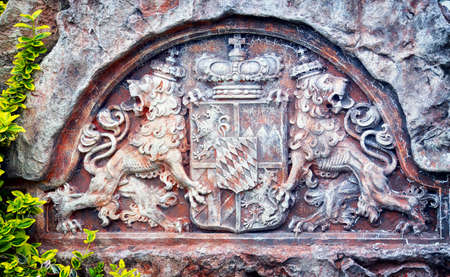 old coat of arms of bavaria - germanyの写真素材