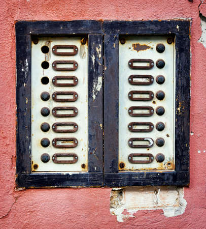 old bell buttons and nameplates