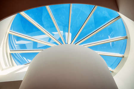 modern skylight and clear skyの写真素材